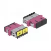 LWL-Kupplung DeLOCK 86896 SC Duplex Buchse auf SC Duplex Buchse Multimode Violett