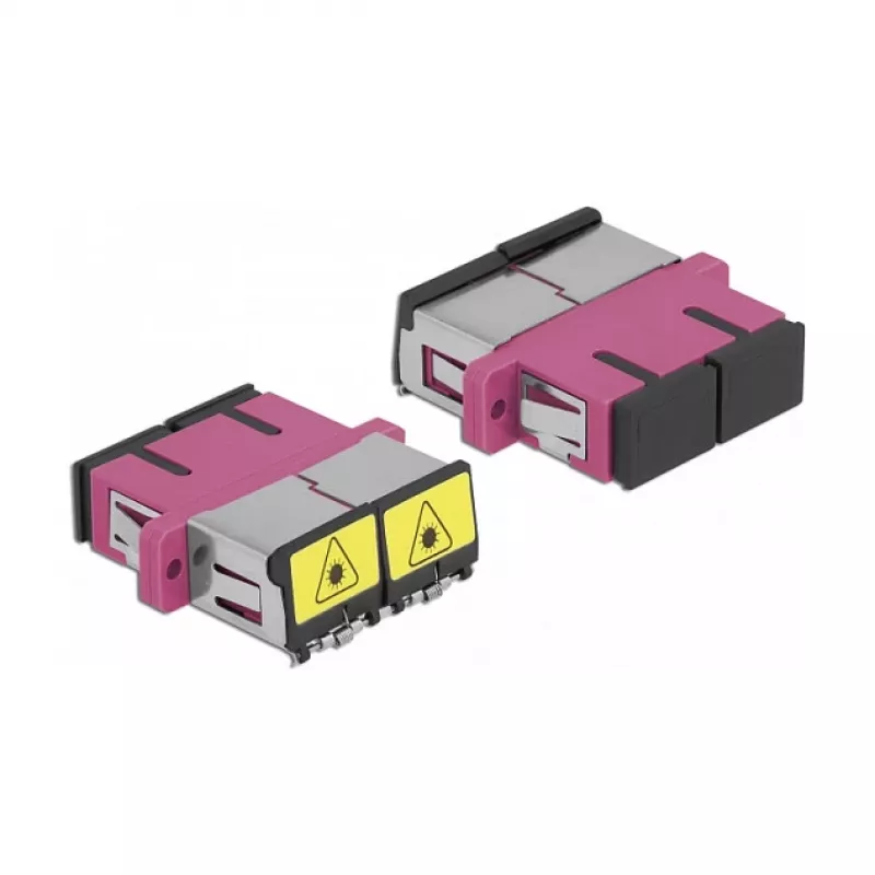 LWL-Kupplung DeLOCK 86896 SC Duplex Buchse auf SC Duplex Buchse Multimode Violett