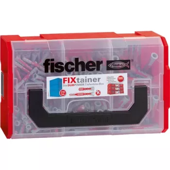 Fischer FIXtainer -DUOPOWER kurz / lang - Dübel - hellgrau / rot - 210 Stück
