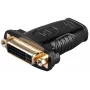 Wentronic Goobay HDMI™ / DVI-I Adapter, HDMI Standard-Buchse (Typ A), Schwarz - 19-pol. HDMI™-Buchse > DVI (24+5) Buchse (68690)