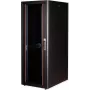 Freistehendes Rack ROLINE 19-Zoll-Netzwerkschrank Basic 32U 600x800 Glastür schwarz