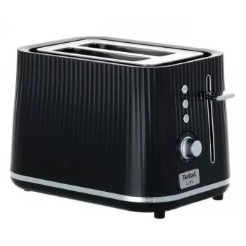 Toaster Tefal Loft 2S TT761838 — 2-Scheiben, 7 Bräunungsstufen, Auftauen/Aufwärmen, herausnehmbare Krümelschublade, schwarz