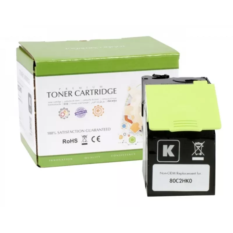 Kompatible Static-Control Lexmark 802HK, Schwarz, hohe Reichweite, 4000 S. (80C2HC0)