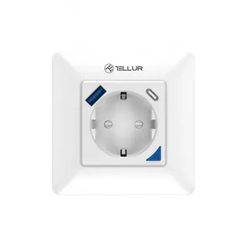 Intelligenter WLAN-Wandstecker Tellur TLL331531 – 3600 W 16 A, WLAN-Fernsteuerung