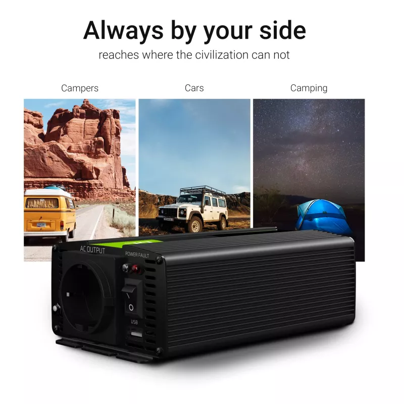 Grün Cell INV24 Netzteil Auto 1500 W Schwarz