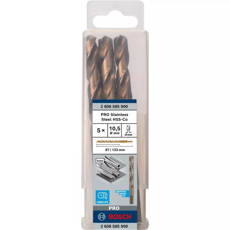 Bosch HSS Cobalt Spiralbohrer-Set 2608585900 5-teilig