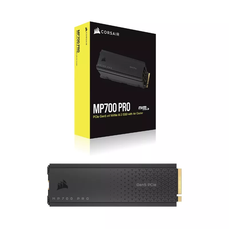 CORSAIR MP700 PRO - SSD - 1TB - intern - M.2 2280 - PCI Express 5,0 x4 (NVMe) - 256-Bit-AES (CSSD-F1000GBMP700PRO)