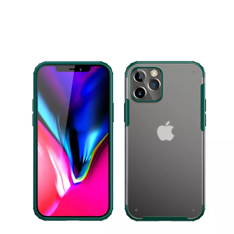 Stoßfeste Schutzhülle Devia für iPhone 12 Pro Max, grün
