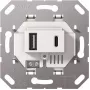Gira USB-Netzteil 2f TypA/C Einsatz weiß 234900 (234900)