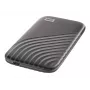 Externe SSD | WESTERN DIGITAL | My Passport | 1TB | USB-C | Schreibgeschwindigkeit 1000 MB/s | Lesegeschwindigkeit 1050 MB/s | WDBAGF0010BGY-WESN