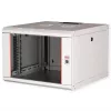 Wandmontage-Serverschrank ROLINE PRO 7, 7 HE, 19 Zoll, 600x600 mm, grau