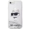 Karl Lagerfeld | Original Hülle IPHONE SE 2022/SE 2020/7/8 Karl Lagerfeld Hartschale Glitzer Choupette Head (KLHCI8LNCHCS)