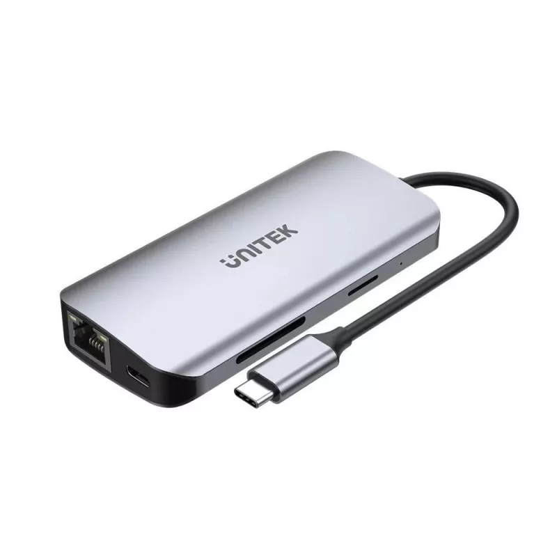 USB-C Hub Unitek D1122A01 mit 2x HDMI 4K und 100W Power Delivery