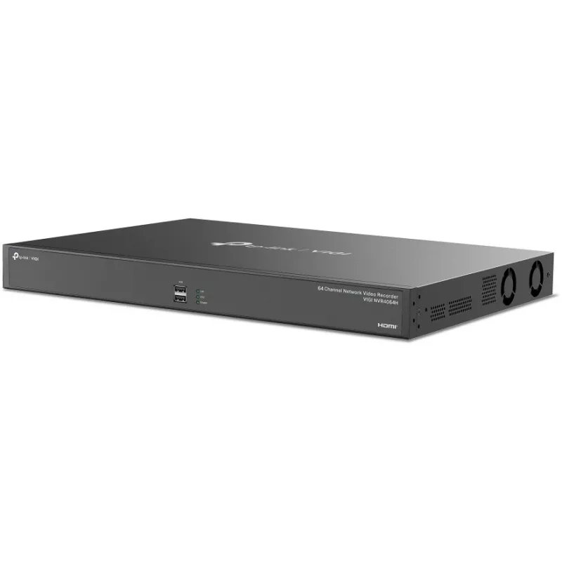 Network Video Recorder TP-Link VIGI 64 Channel NVR, 64ch input, 4K 3840×2160, 16-ch playback, SATA HDD, 64 TB max, 2×LAN, USB-A