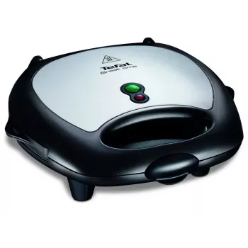 Sandwichmaker Tefal Break Time SW6148 — 2 Sandwiches, herausnehmbare Antihaft-Platten, Kabelaufbewahrung, schwarz/grau