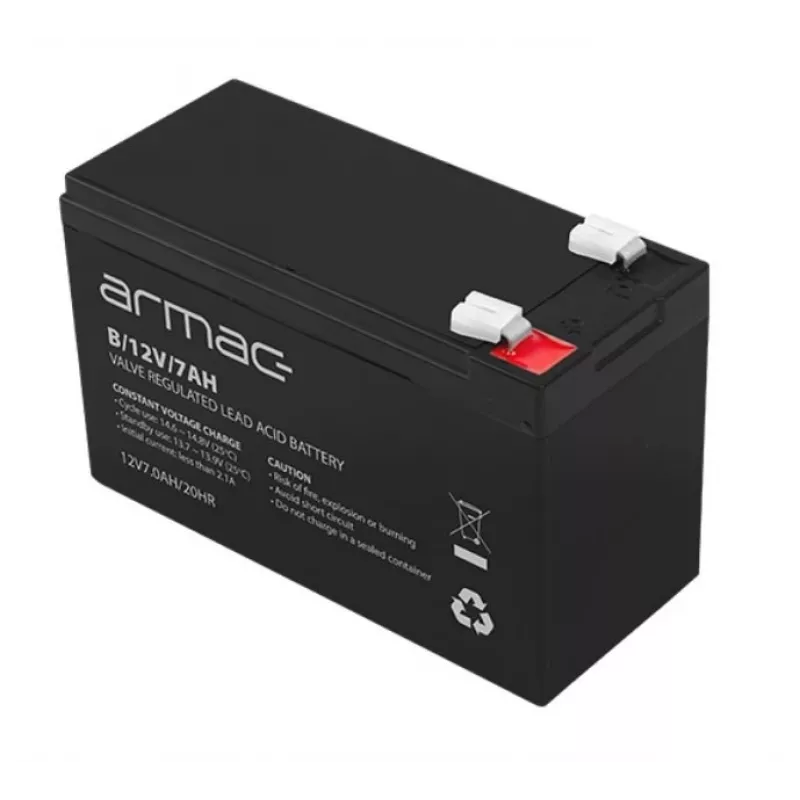 USV-Batterie ARMAC B/12V/7AH — Blei-Säure-Vlies 12V 7Ah, 110A max. Entladestrom, ABS-Gehäuse