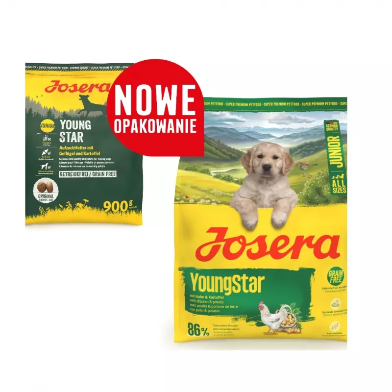 Trockenfutter für Welpen JOSERA Junior YoungStar, 3 kg Beutel, Alleinfuttermittel für Welpen