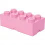 LEGO Aufbewahrungsstein 8 pink, Aufbewahrungsbox pink