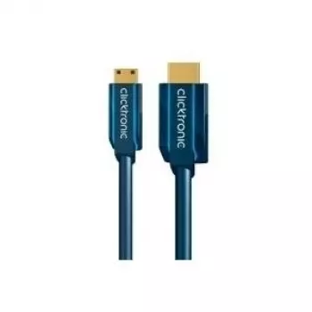 Mini-HDMI+Adapterkabel mit Ethernet (HDMI A/HDMI Mini C) – 2,0 m High-Speed-Adapter HDMI auf Mini-HDMI