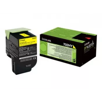 Toner Lexmark Cartridge 702HY Gelb 70C2HY0 3000 Seiten