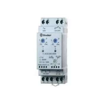 Finder Dämmerungsschalter für 35 mm DIN-Schiene, Serie 11.42.8.230 11.42.8.230.0000 1 - 80/20 - 1000 lx 230 V/50 - 60 Hz (11.42.8.230.0000)