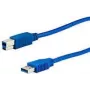 USB-Kabel e+p CC 302 USB 3.2 Gen 1 1,5 m USB A USB B Blau