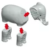 Popular Playthings Magnetic Mix or Match Animals Multicolour