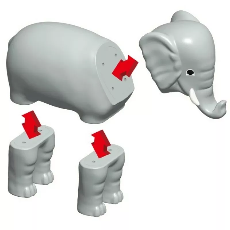 Popular Playthings Magnetic Mix or Match Animals Multicolour
