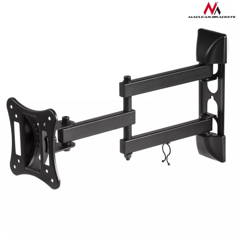 Wandhalterung für TV/Monitor MACLEAN MC-719, für Bildschirme bis 68,6 cm (27 Zoll), max. 15 kg, VESA 100x100, schwarz