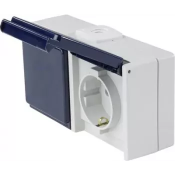 as - Schwabe 62463 Aufputz-Steckdose IP54 (62463)