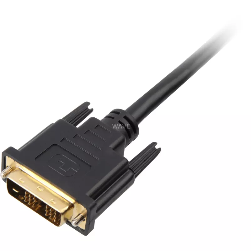 Adapterkabel HDMI > DVI-D (18+1) (schwarz, 1 Meter)