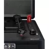 Plattenspieler mit Riemenantrieb Lenco TT-115 Schwarz – tragbarer Koffer-Plattenspieler, Bluetooth 5.0, USB-Aufnahme, 33/45/78 U/min