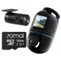 Dashcam 70mai Omni X800 4K mit 70mai 128GB SD-Karte — 4K Front- und Innenraumaufnahme