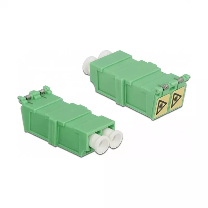 Optical Fiber Coupler DeLOCK 85927 LC Duplex Buchse auf Buchse 4 Stück