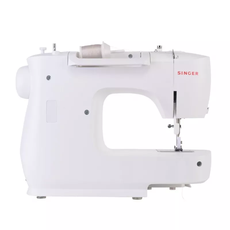 Mechanische SINGER-Nähmaschine M2505 – 10 Stiche, automatisches Knopfloch, Freiarm, weiß