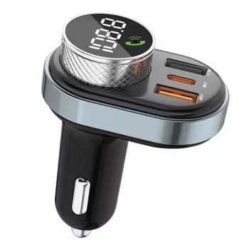 Freisprecheinrichtung Awei C-843 Bluetooth 5.0 mit FM-Transmitter, USB- und USB-C-Anschlüssen