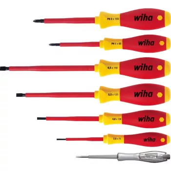 Wiha VDE Schraubendreher-Set 7-teilig Schlitz, Phillips Phillips (00834)