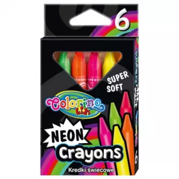 Colorino Kids Neon Wachsmalkreiden 6 Farben