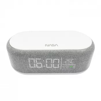 Bluetooth-Lautsprecher, Wecker und kabelloses Ladegerät Nasa SPC400