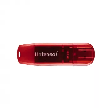 USB flash drive Intenso 128 GB USB Type-A 2.0 Red Transparent