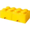 LEGO Aufbewahrungsschublade Stein 8 — gelb (Modell 40061732) Aufbewahrungsschublade für Steine und Kleinteile