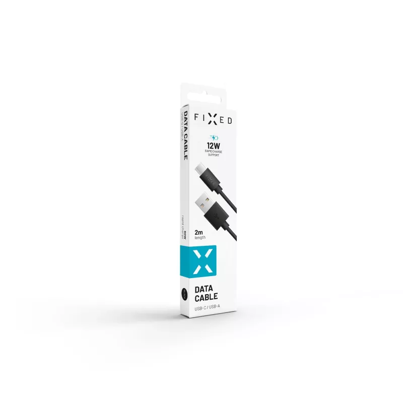 USB-auf-USB-C Daten- und Ladekabel FIXED FIXD-UC2M-BK — 2,0 m, Schwarz