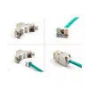 DeLOCK Keystone-Modul 88111 Flach Gelb RJ-45 10 Stück