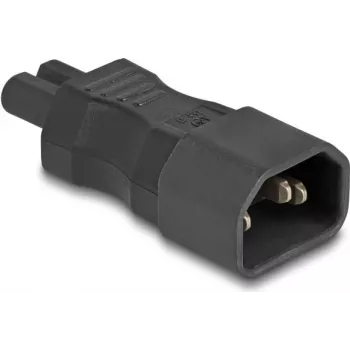 DeLOCK Power Adapter IEC 60320 - C14 auf C7 Buchse 2,5 A Schwarz