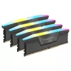 DIMM 64 GB DDR5-6000 (4x 16 GB) Quad-Kit, Arbeitsspeicher schwarz, CMH64GX5M4B6000C36, Vengeance RGB, INTEL XMP