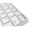 Kabellose Tastatur Inca IBK-569BT Bluetooth 78 Tasten Metallic Silber