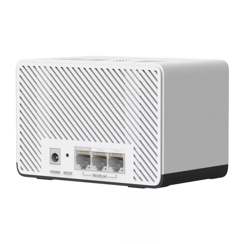 Mesh-System MERCUSYS Halo H27BE (3er-Pack) Dualband 2,4/5 GHz Wi‑Fi 6, 3568 Mbit/s insgesamt, 3x LAN-Ports, interne Antennen, weiß