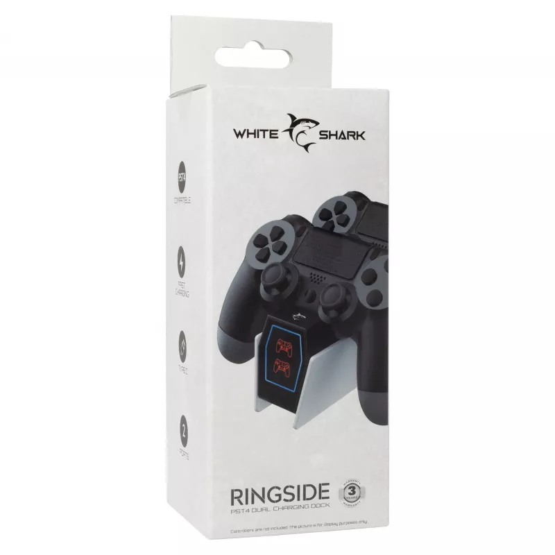 Ladestation White Shark PS4-0417 Dual-Ladestation für PS4-Controller
