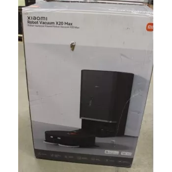 SALE OUT. Xiaomi Robot Vacuum X20 Max EU | Xiaomi Robot Vacuum | X20 Max EU | Nass & Trocken | 5200 mAh | 8000 Pa | Schwarz | GEBRAUCHT, KRATZER, SCHMUTZIG, OHNE ANLEITUNG