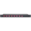 Stromverteilertafel EUROLITE 19 Zoll 8× IEC C13-Ausgänge Modell 70008277